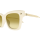 Alexander Mcqueen Frau Asian Smart Fitting ELFENBEIN RECYCLED ACETATE AM0483S Italien