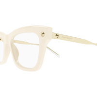 Alexander Mcqueen Frau International ELFENBEIN RECYCLED ACETATE AM0484O Italien - Farbcode 004
