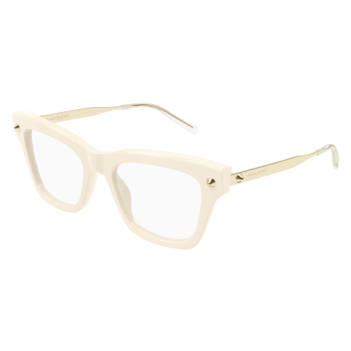 Alexander Mcqueen Frau International ELFENBEIN RECYCLED ACETATE AM0484O Italien - Farbcode 008