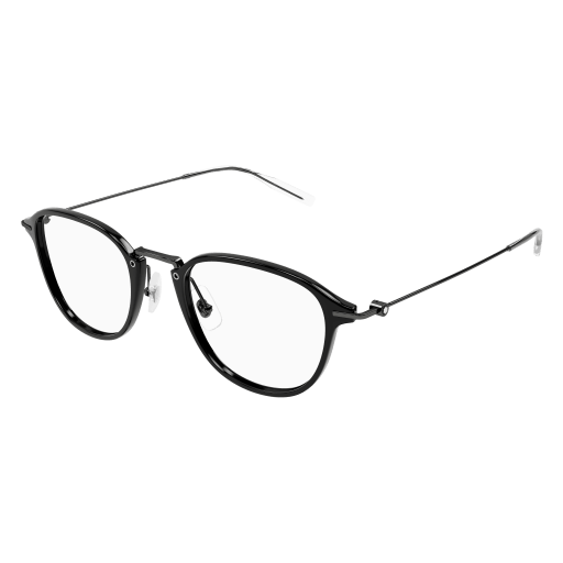 Montblanc Mann Asian Smart Fitting SCHWARZ SPRITZGUSS MB0155O Italien - Farbcode 007