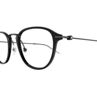 Montblanc Mann Asian Smart Fitting SCHWARZ SPRITZGUSS MB0155O Italien