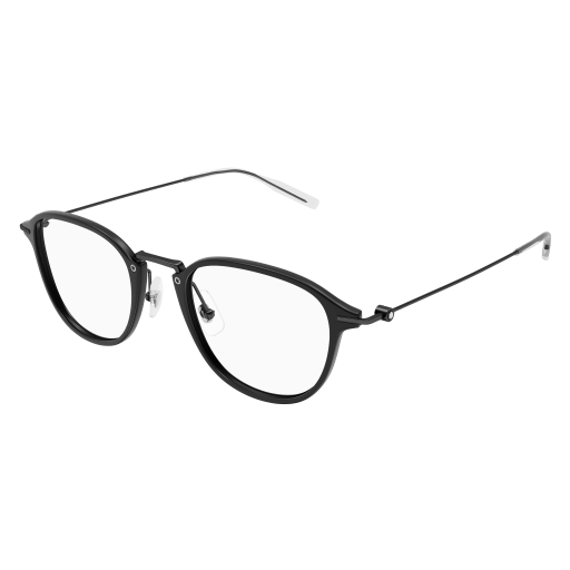 Montblanc Mann Asian Smart Fitting SCHWARZ SPRITZGUSS MB0155O Italien - Farbcode 008