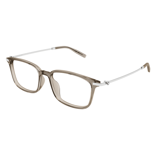 Montblanc Mann Asian Fitting BRAUN RECYCLED ACETATE MB0315OA Japan - Farbcode 004