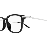 Montblanc Mann Asian Fitting SCHWARZ RECYCLED ACETATE MB0315OA Japan - Farbcode 005