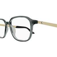 Montblanc Mann Asian Fitting GRAU RECYCLED ACETATE MB0335OA Italien - Farbcode 004