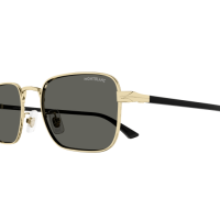 Montblanc Mann Asian Smart Fitting GOLD METALL MB0339S Italien - Farbcode 001