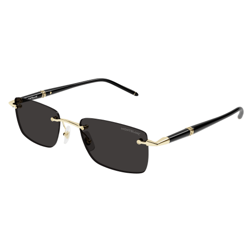 Montblanc Mann Asian Smart Fitting GOLD METALL MB0344S Japan - Farbcode 001