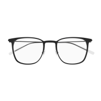 Montblanc Mann Asian Smart Fitting SCHWARZ ALUMINIUM MB0356O Japan - Farbcode 007