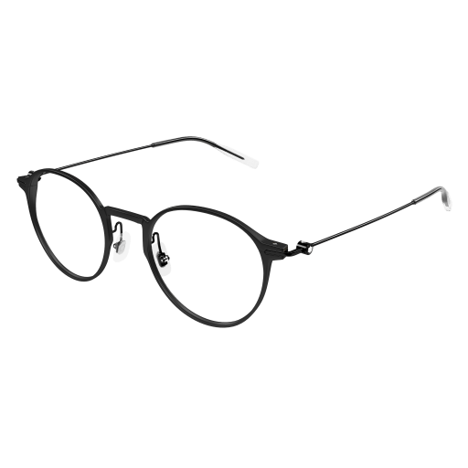 Montblanc Mann Asian Smart Fitting SCHWARZ ALUMINIUM MB0357O Japan - Farbcode 002