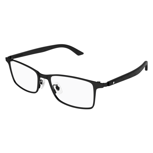 Montblanc Mann Asian Smart Fitting SCHWARZ METALL MB0361O Italien - Farbcode 006