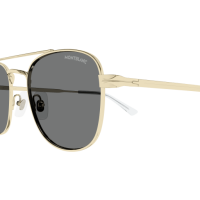 Montblanc Mann Asian Smart Fitting GOLD METALL MB0363S Italien - Farbcode 001