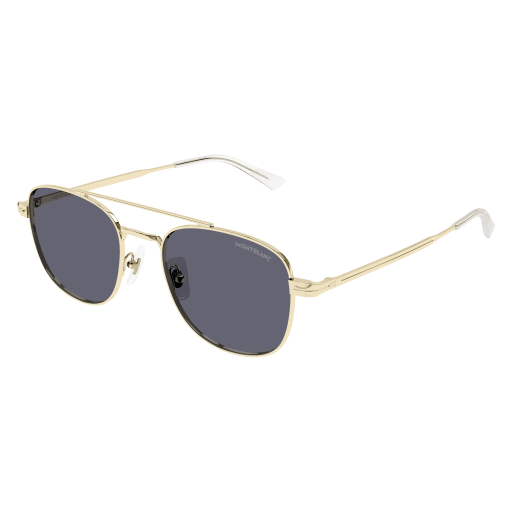 Montblanc Mann Asian Smart Fitting GOLD METALL MB0363S Italien - Farbcode 004