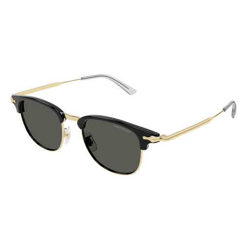 Montblanc Mann Asian Smart Fitting SCHWARZ METALL MB0364S Italien