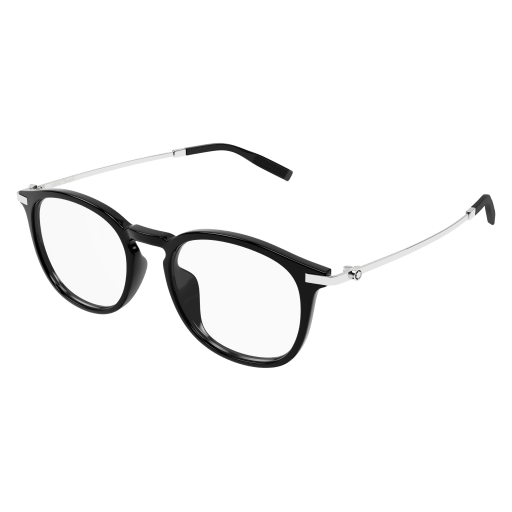 Montblanc Mann Asian Fitting SCHWARZ RECYCLED ACETATE MB0375OA Japan
