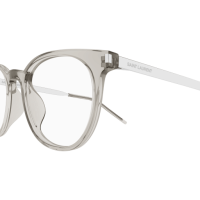 Saint Laurent Unisex Asian Fitting BEIGE RECYCLED ACETATE SL 683F Italien