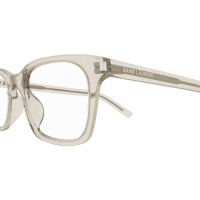 Saint Laurent Mann Asian Smart Fitting BEIGE RECYCLED ACETATE SL 718 SLIM Italien