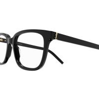 Saint Laurent Frau Asian Fitting SCHWARZ RECYCLED ACETATE SL M110F Italien - Farbcode 004