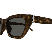 Saint Laurent Frau Asian Fitting HAVANNA RECYCLED ACETATE SL M127F Italien - Farbcode 002