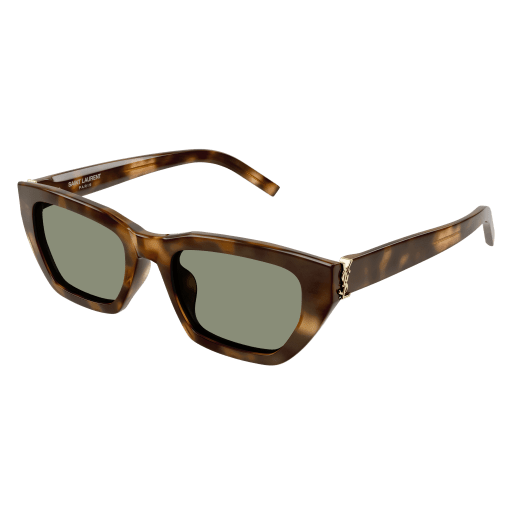 Saint Laurent Frau Asian Fitting HAVANNA RECYCLED ACETATE SL M127F Italien - Farbcode 003