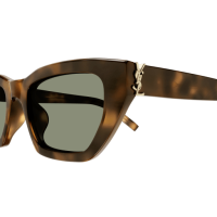 Saint Laurent Frau Asian Fitting HAVANNA RECYCLED ACETATE SL M127F Italien - Farbcode 003