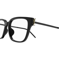 Saint Laurent Frau Asian Fitting SCHWARZ RECYCLED ACETATE SL M48O_AF Italien - Farbcode 001