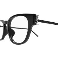 Saint Laurent Frau Asian Fitting SCHWARZ RECYCLED ACETATE SL M48O_DF Italien - Farbcode 002