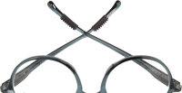 Anti-Rutsch-Bügelenden 3 mm Langlich Schwarz 3 P