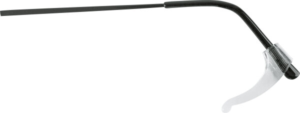 Anti-Rutsch-Bügelenden 2,8 mm x 1,8 mm Haken Milchig transparent 20 ST