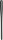 Acetat Bügelenden 1,6 mm 65 mm Schwarz Symmetrische Form, breiter