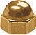 Hutmuttern 1,20 mm Gold Sechskantmutter Messing 2,20 mm