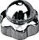 Hutmuttern 1,20 mm Silber Sternmutter Stahl 2,40 mm