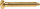 Bohrbrillenschrauben Messing Gold 12,00 mm