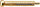 Schrauben mit transparenter Nylonsicherung Stahl Gold 11,50 mm