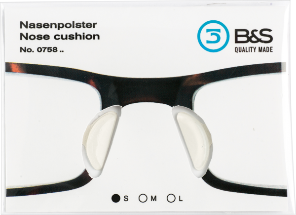 Nasenpolster Silikon 2,0 mm 19 mm Transparent