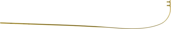 Monoblock Bügel für Hülsenfassungen Edelstahl Gold 140 mm