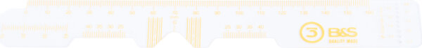Messstab transparent