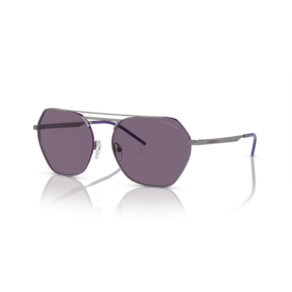 Emporio Armani - Sonnenbrillen - Damen - 30101A - Glänzendes Gunmetal