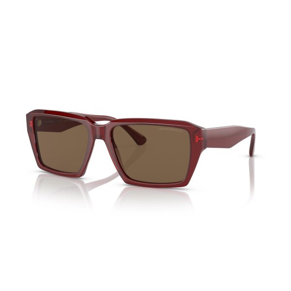 Emporio Armani - Sonnenbrillen - Herren - 507573 - Rot transparent glänzend
