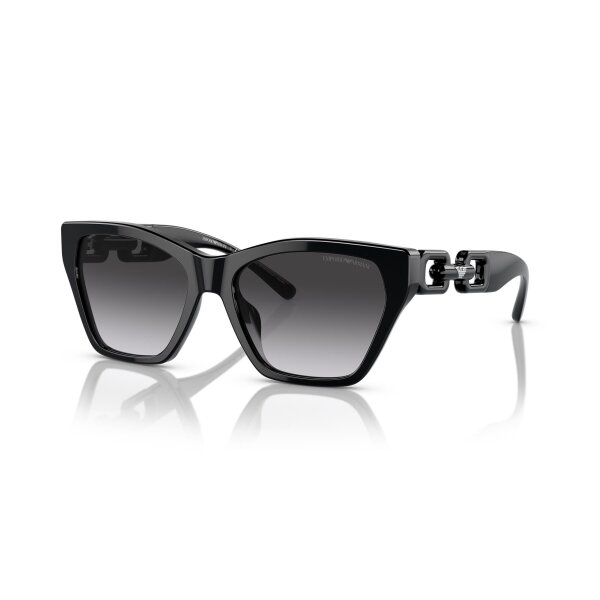 Emporio Armani - Sonnenbrillen - Damen - 50178G - Schwarz glänzend