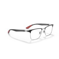 Ray-Ban RX8421 - Korrektion - Unisex - 2861 - Schwarz auf Silber