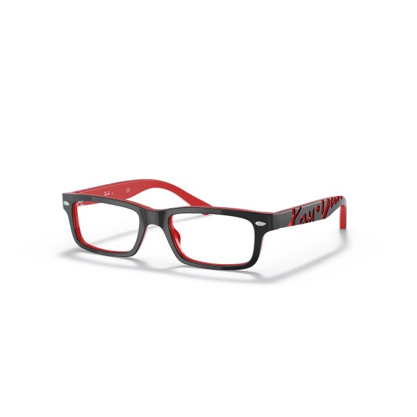 Ray-Ban - Korrektionsfassungen Kinder - Unisex - 3573 - Schwarz auf Rot