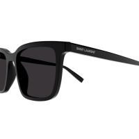 Saint Laurent Mann Asian Smart Fitting SCHWARZ RECYCLED ACETATE SL 500 Italien