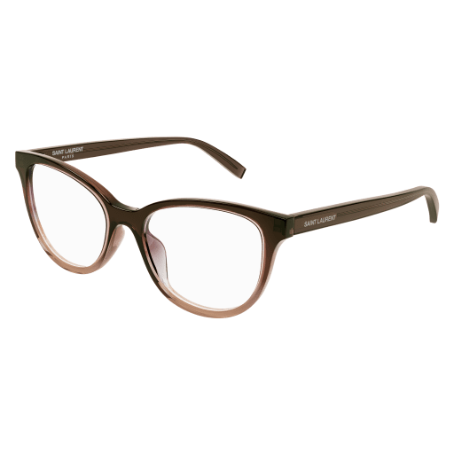 Saint Laurent Frau Asian Smart Fitting BRAUN RECYCLED ACETATE SL 504 Italien