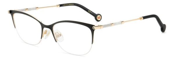 HER 0153 Frauen Halbrandfassung RHL-Gold Schwarz