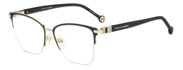 HER 0193 Frauen Halbrandfassung RHL-Gold Schwarz