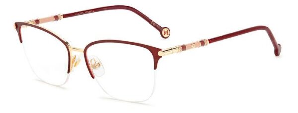 CH 0033 Frauen Halbrandfassung NOA-Gold Burgundy