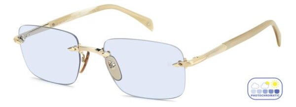 David Beckham DB 1195/S Männer Randlos IDA-Gold Horn