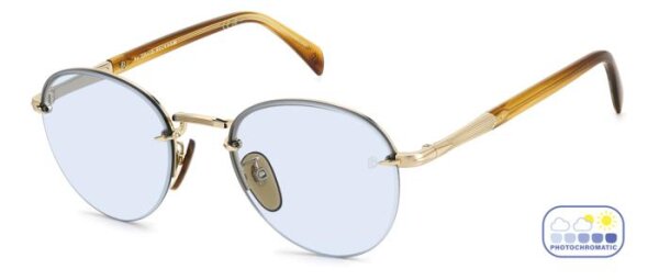 David Beckham DB 1173/S Männer Randlos T5U-Gold Horn