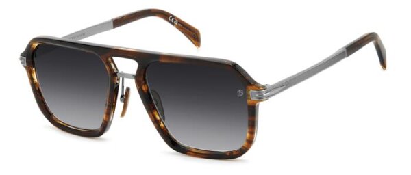 David Beckham DB 7136/S Männer Vollrandfassung 6C5-Horn Grau