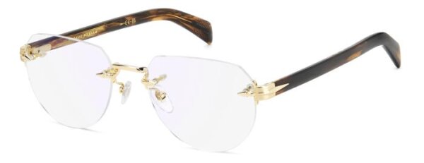 David Beckham DB 7145 Männer Randlos T5U-Gold Horn